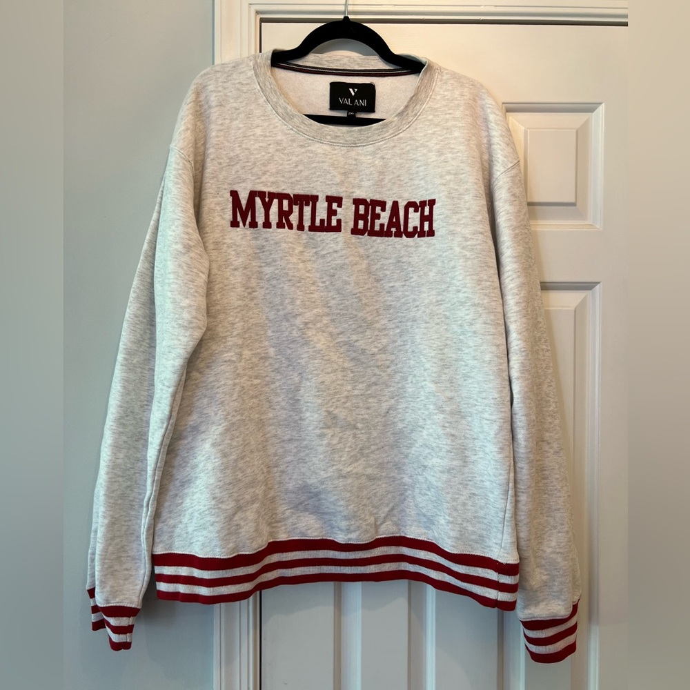 Varsity style crewneck